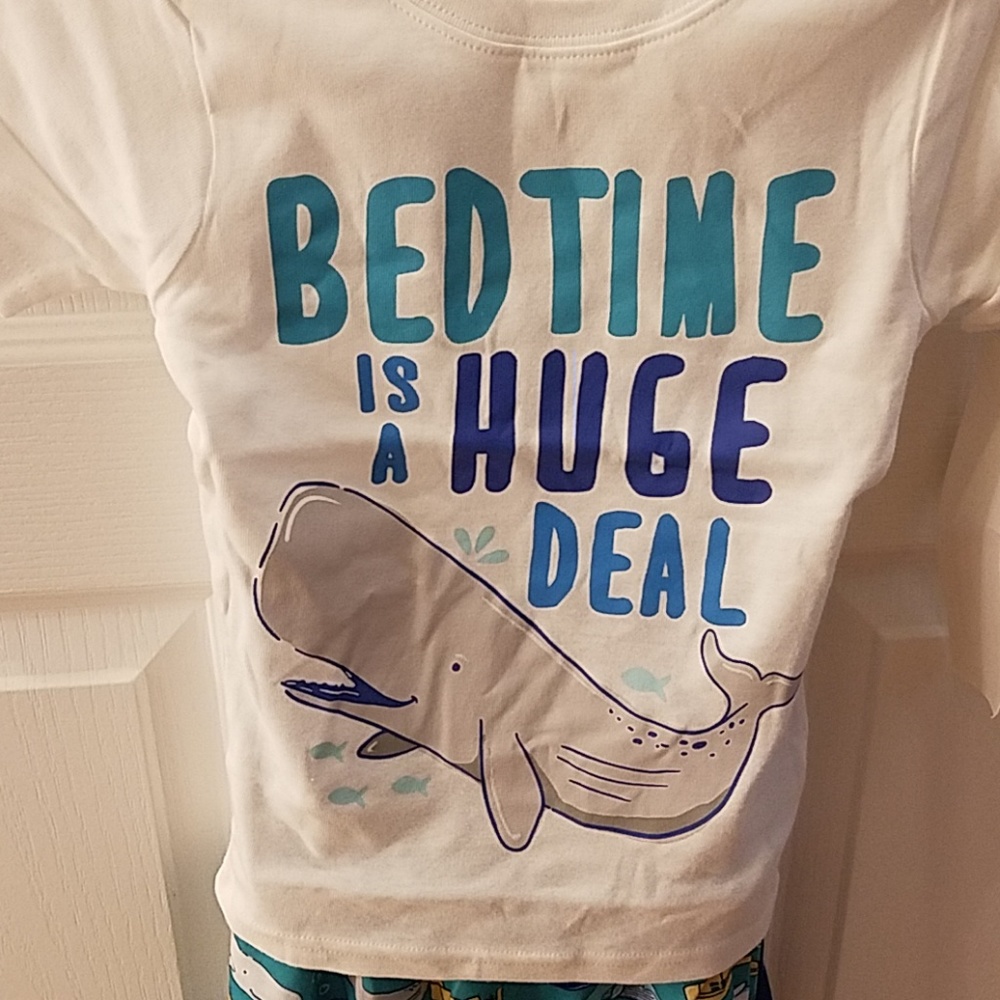 Carter's 3 Piece Whale Pajamas 5T
